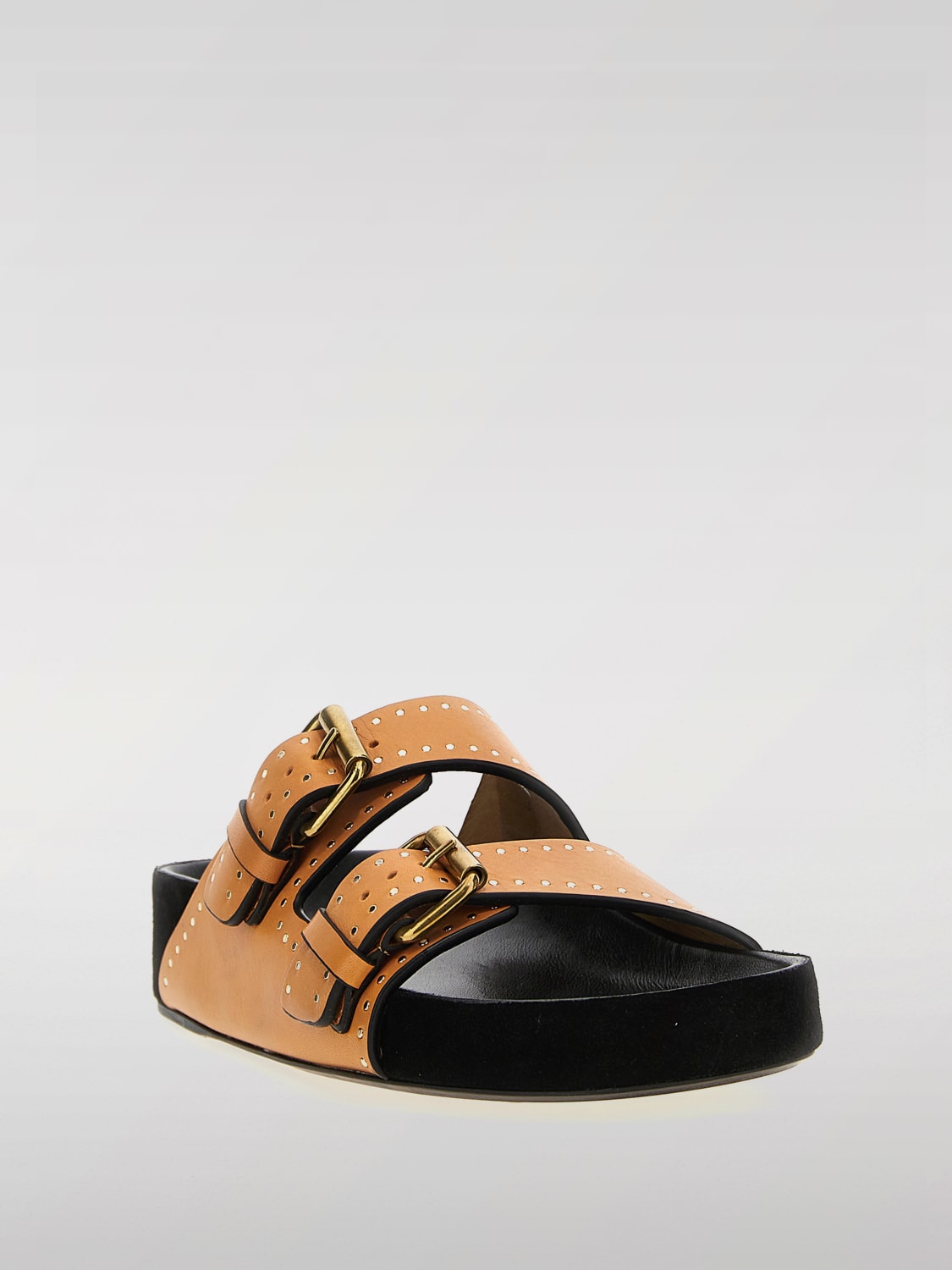 ISABEL MARANT SANDALIAS DE TACÓN: Sandalias planas mujer Isabel Marant, Marrón - Img 2