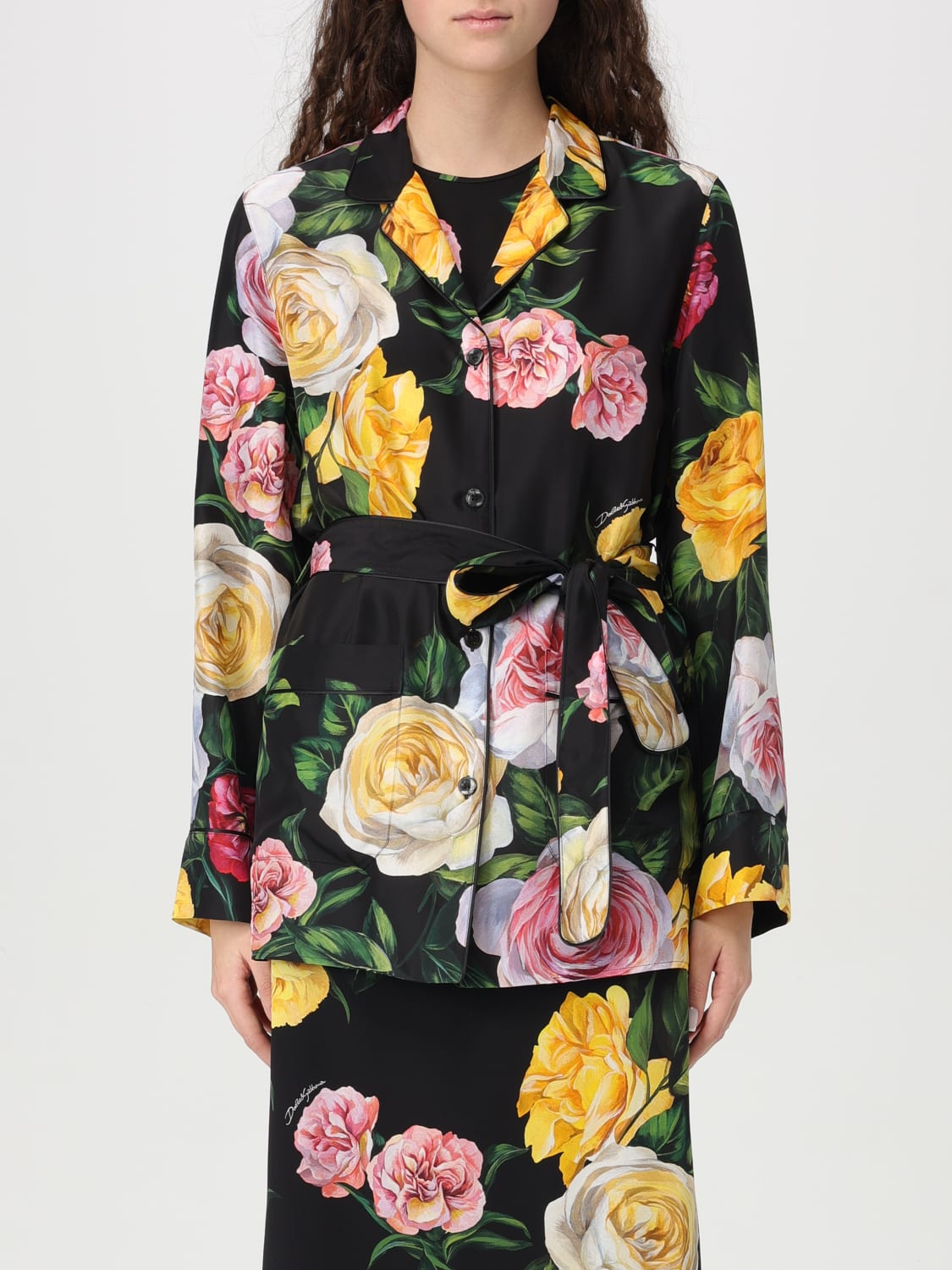 DOLCE & GABBANA CHEMISE: Top femme Dolce & Gabbana, Multicolore - Img 1