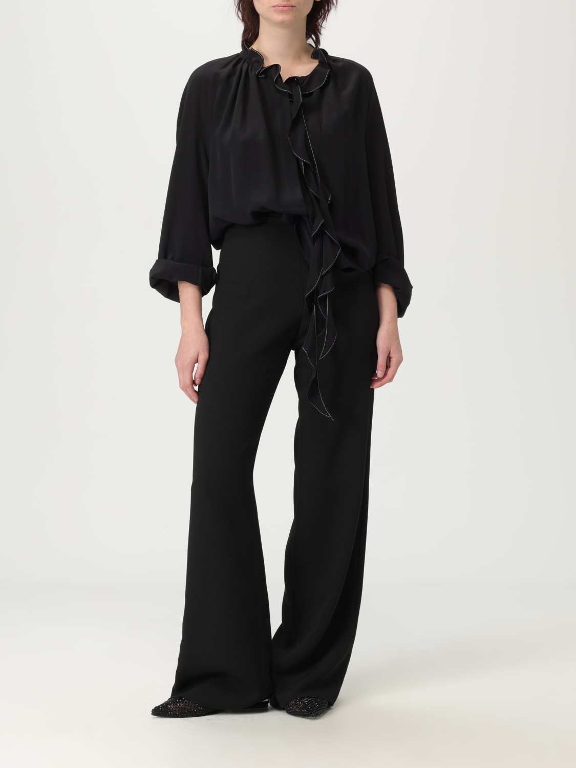 VICTORIA VICTORIA BECKHAM: Shirt woman - Black | Victoria