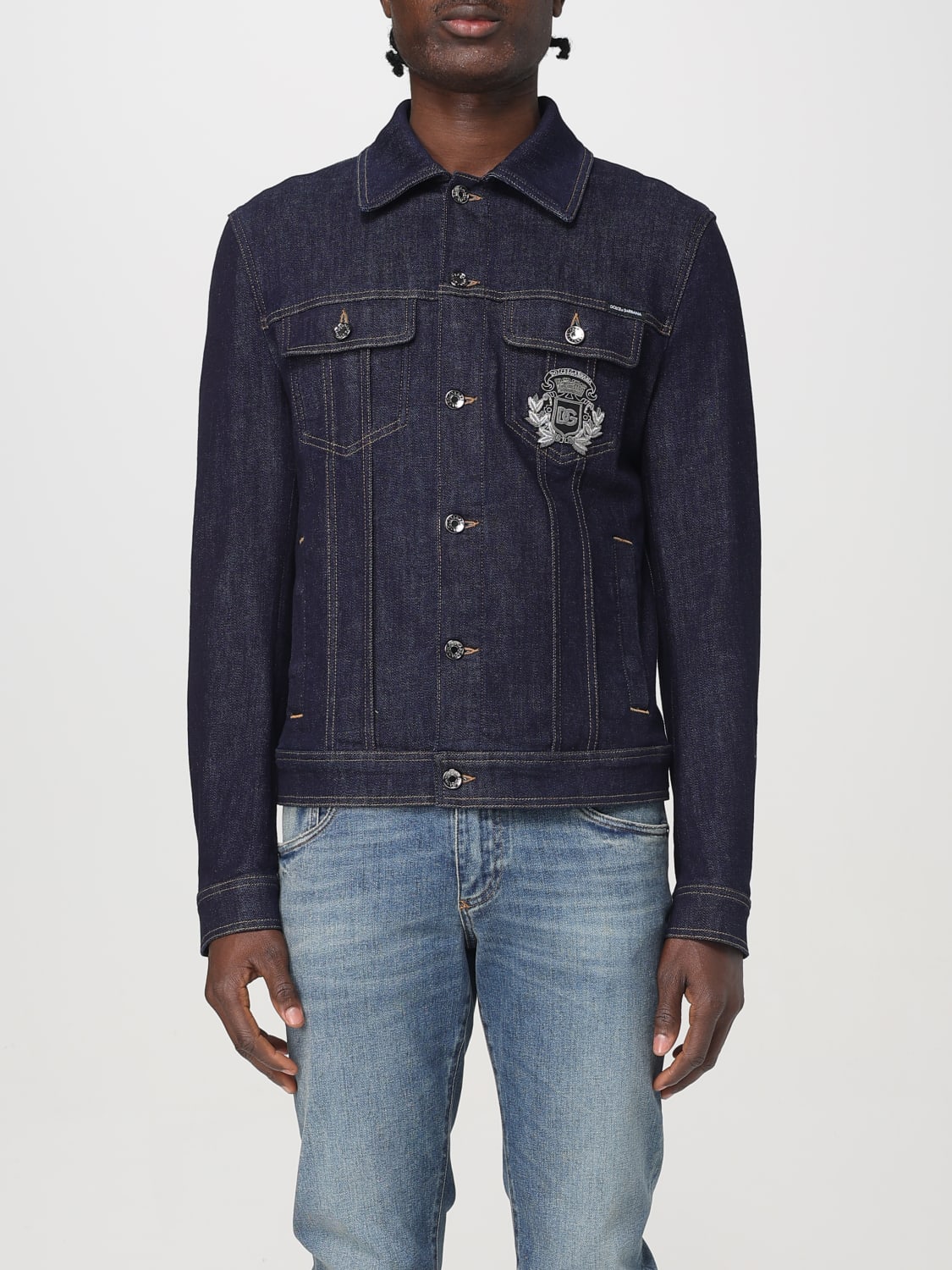 DOLCE & GABBANA JACKET: Coat men Dolce & Gabbana, Blue - Img 1