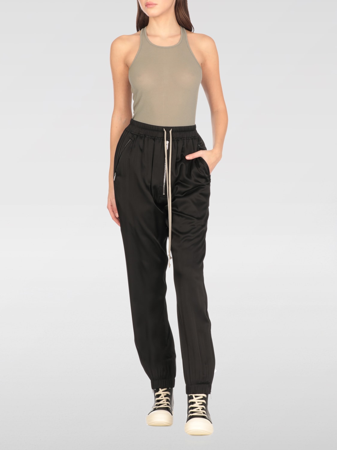 RICK OWENS TOP: Top femme Rick Owens, Vert - Img 2