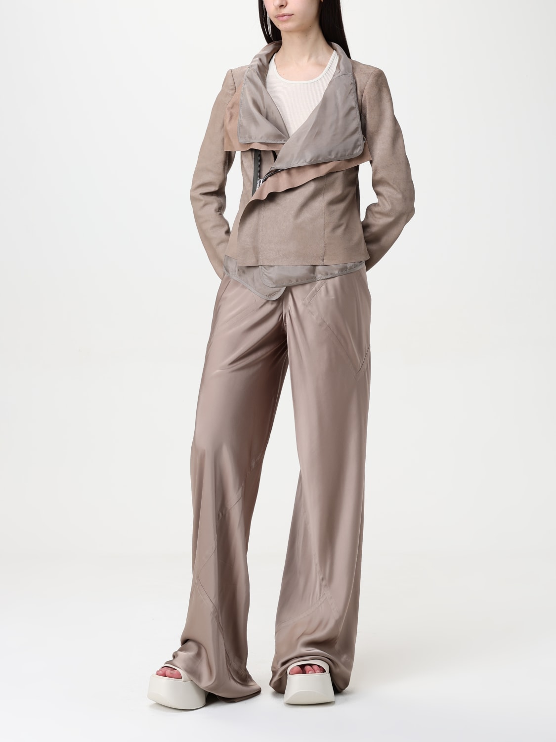 RICK OWENS TOP: Top woman Rick Owens, Beige - Img 2