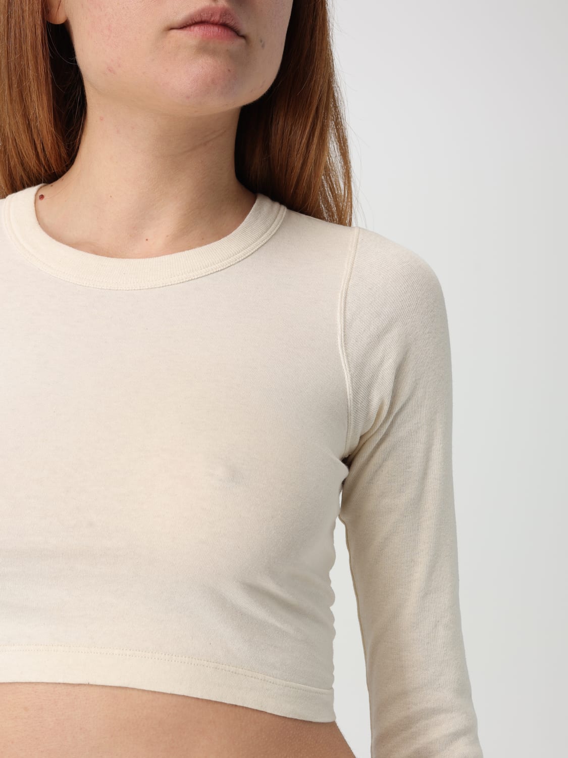 Tシャツ・カットソー RICK OWENS Woman T-Shirt Beige RP01E7220JNC 21 RICK OWENS: T-shirt woman - Beige | Rick Owens t-shirt