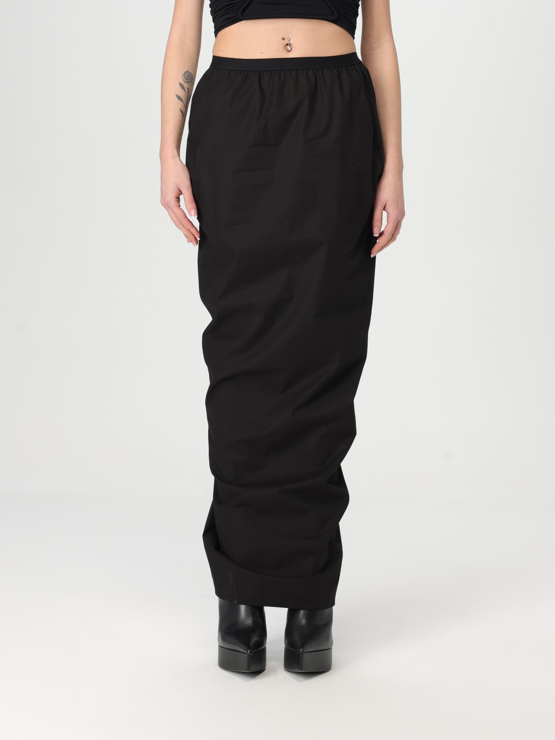 スカート RICK OWENS Women Mini Skirts RP01E7331 WLP 09 Black スカート RICK OWENS Women Mini Skirts RP01E7331 WLP 09 Black