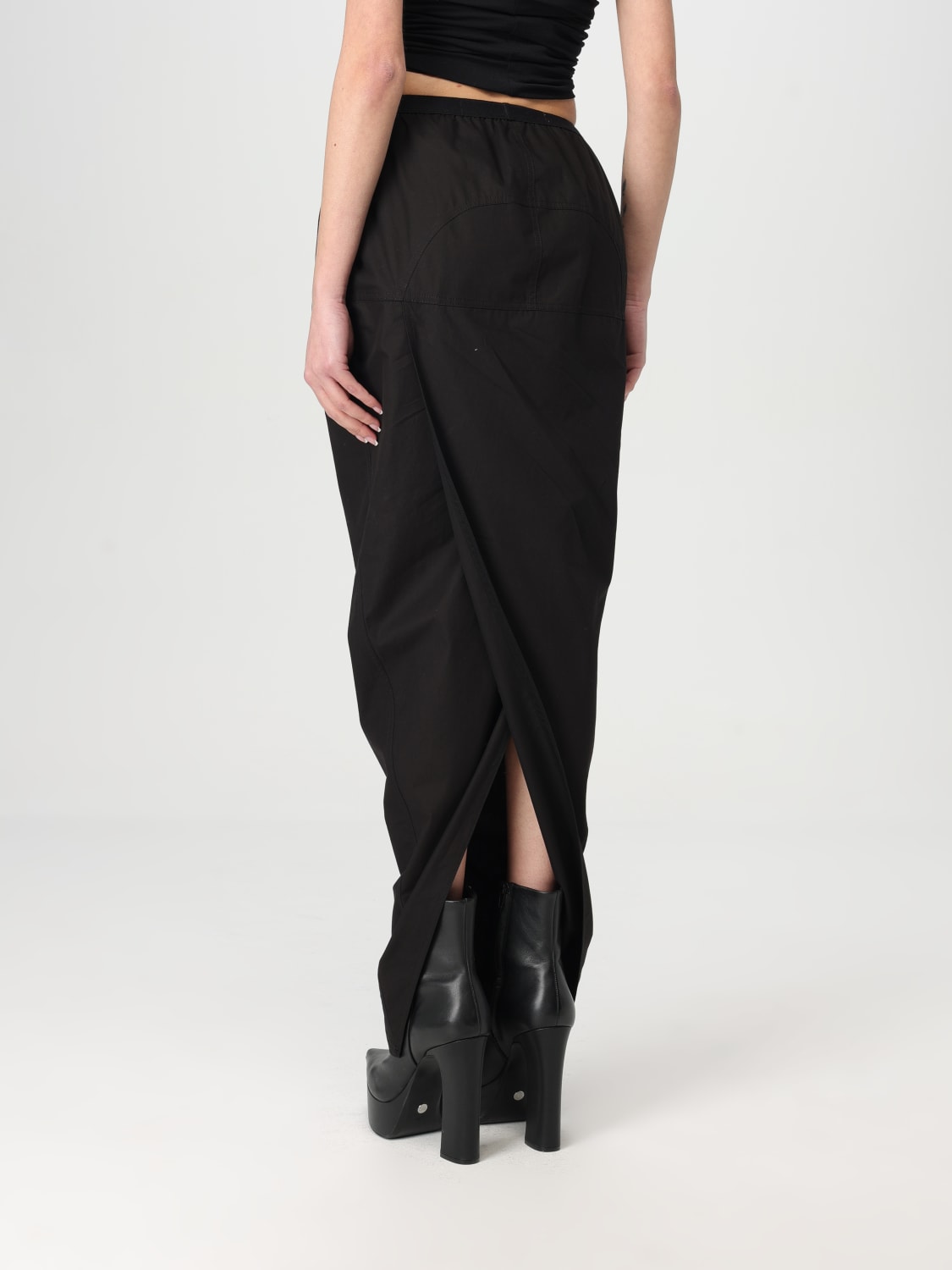 スカート RICK OWENS Women Mini Skirts RP01E7331 WLP 09 Black RICK OWENS: Skirt woman - Black | Rick Owens skirt