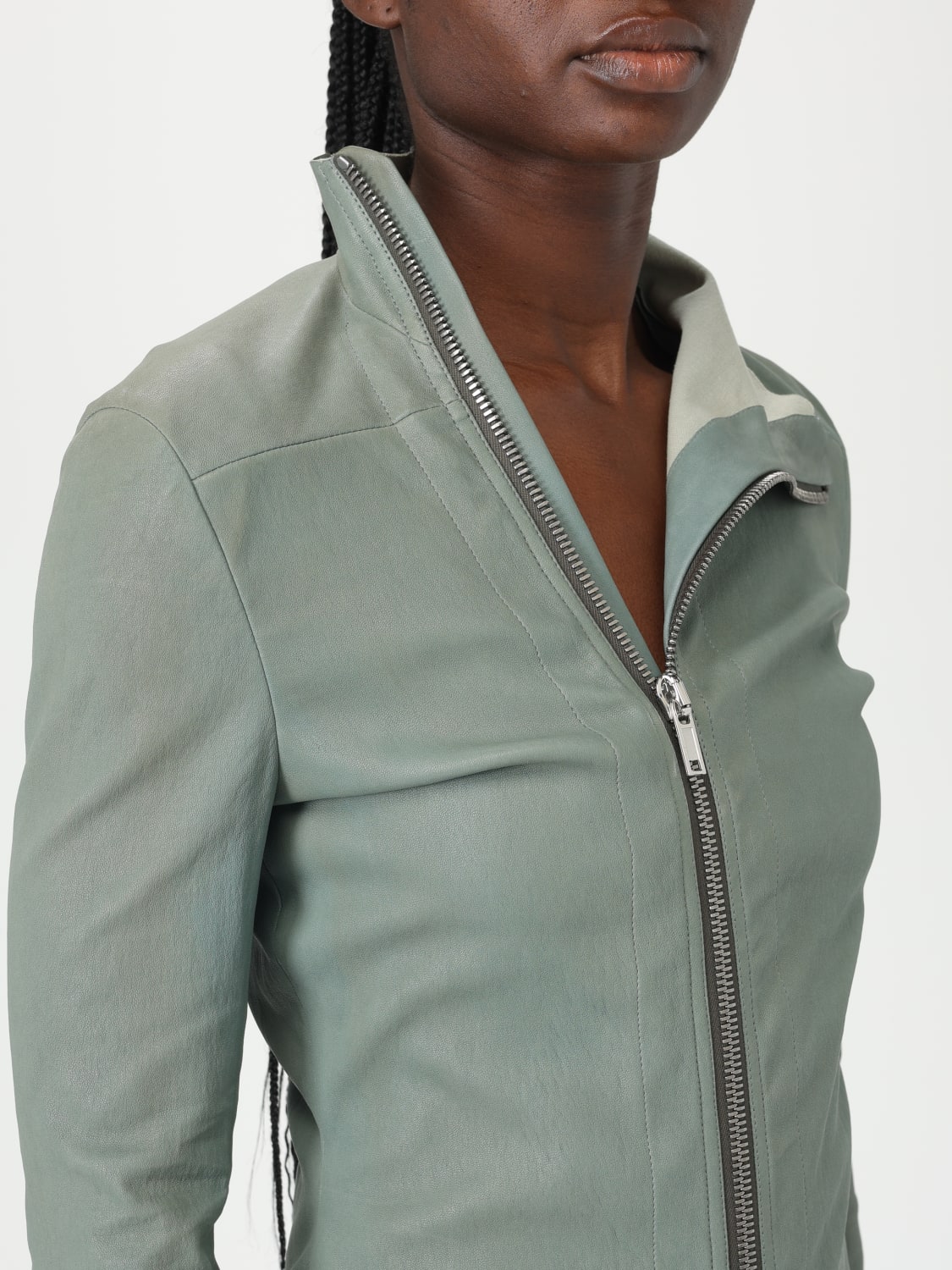 RICK OWENS GIACCA: Giacca Rick Owens in pelle , Avion - Img 4