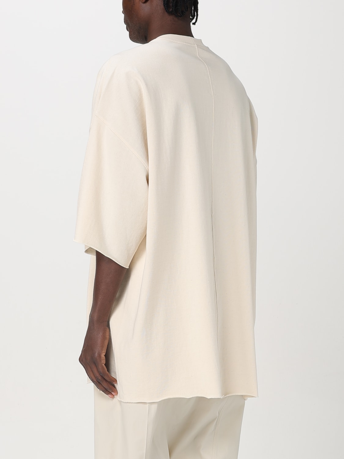 Tシャツ・カットソー RICK OWENS Men T-shirt White RU01E5283BA 21 RICK OWENS: T-shirt men - White | Rick Owens t-shirt