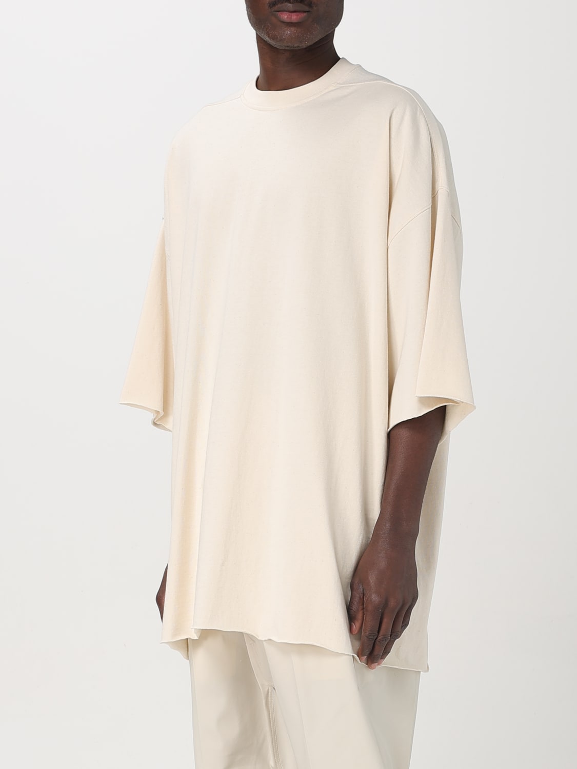 Tシャツ・カットソー RICK OWENS ' T' T-shirt White RU01E5283BA RICK OWENS: T-shirt men - White | Rick Owens t-shirt