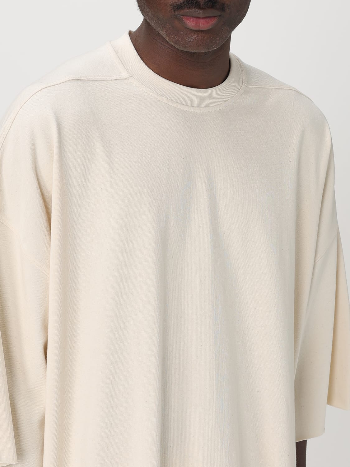 Tシャツ・カットソー RICK OWENS Men T-shirt White RU01E5283BA 21 RICK OWENS: T-shirt men - White | Rick Owens t-shirt