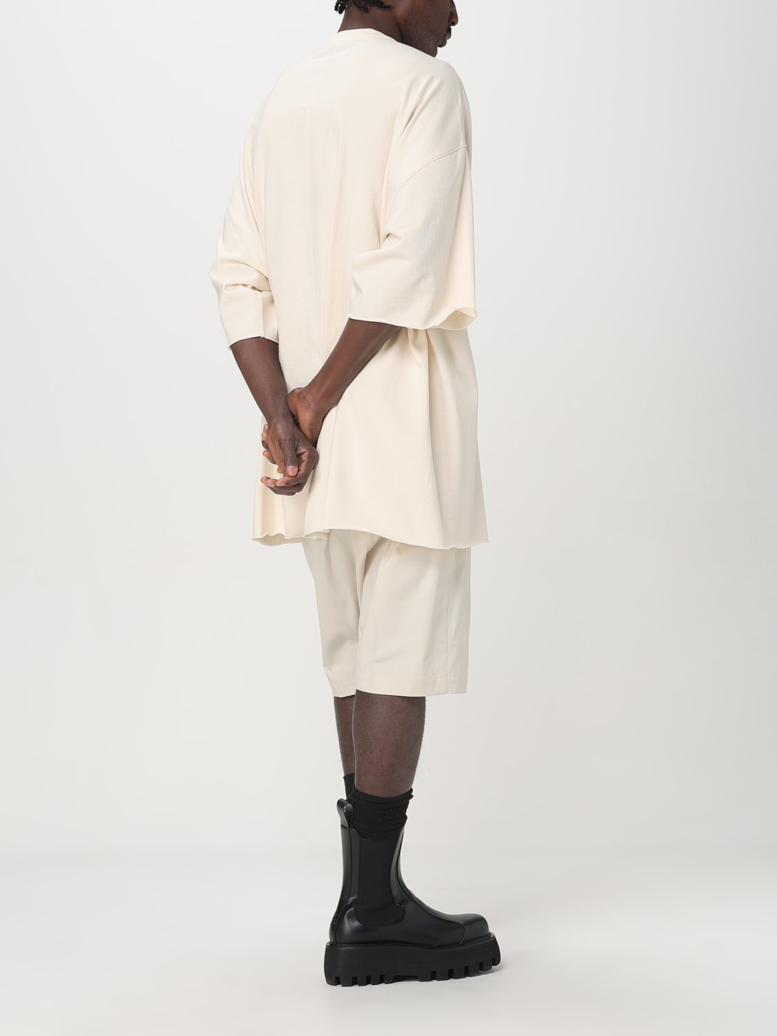 RICK OWENS：ショートパンツ メンズ - ベージュ | GIGLIO.COM