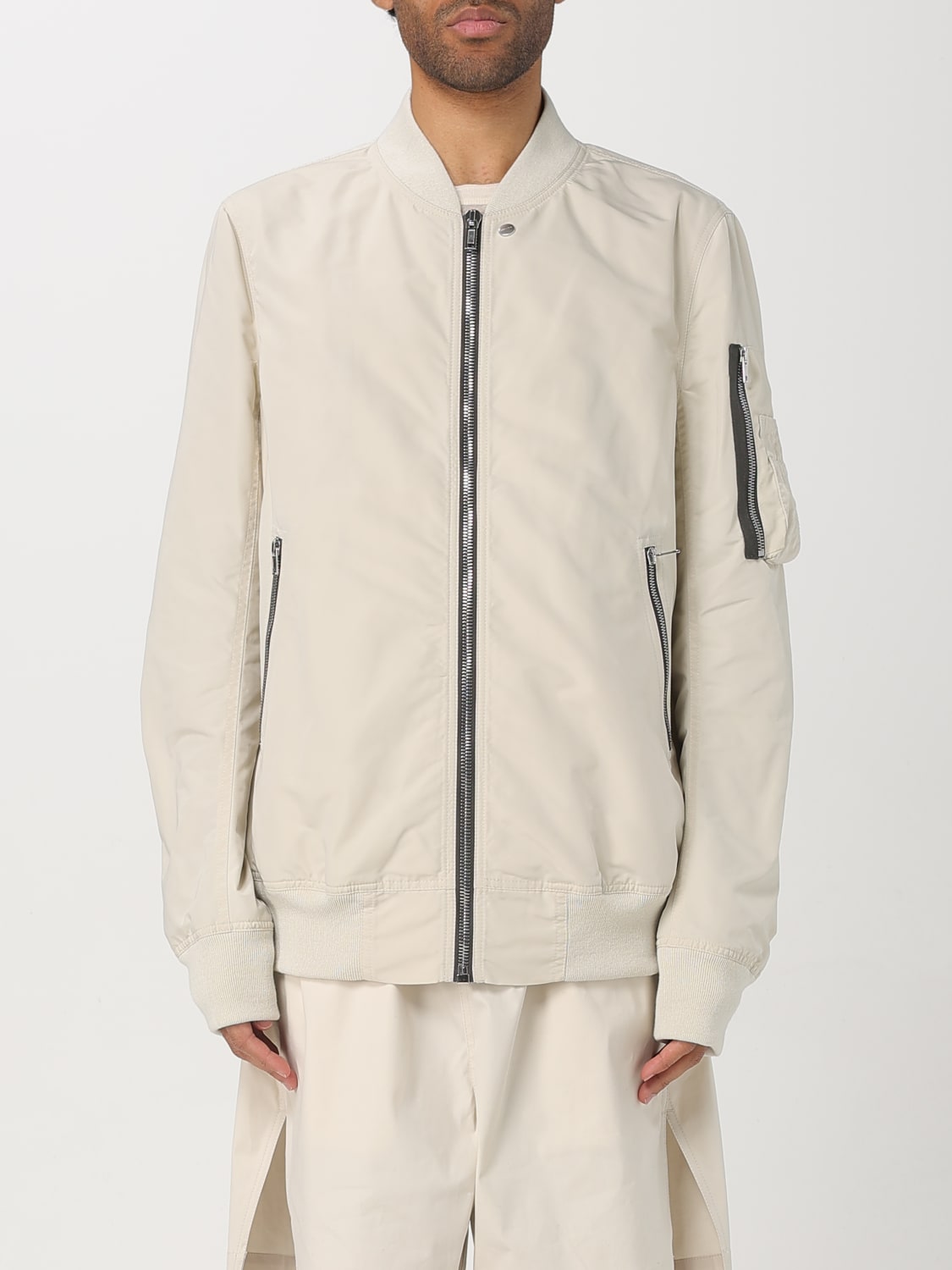 RICK OWENS JACKET: Coat men Rick Owens, Beige - Img 1