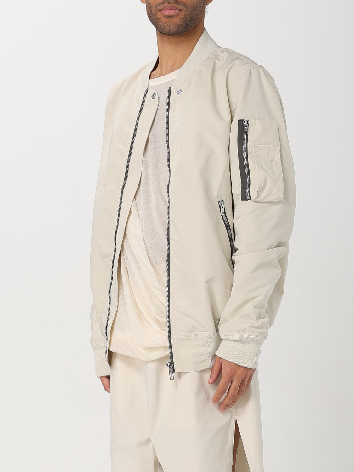 RICK OWENS JACKET: Coat men Rick Owens, Beige - Img 4