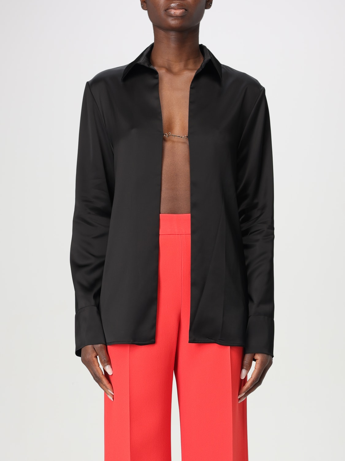 JACQUEMUS HEMDBLUSE: Top damen Jacquemus, Schwarz - Img 1
