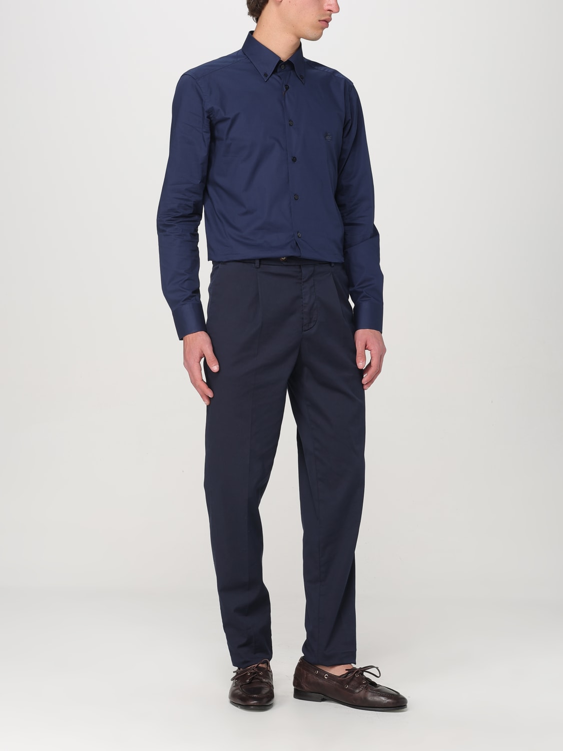 ETRO 衬衫: 衬衫 男士 Etro, 蓝色 - Img 2