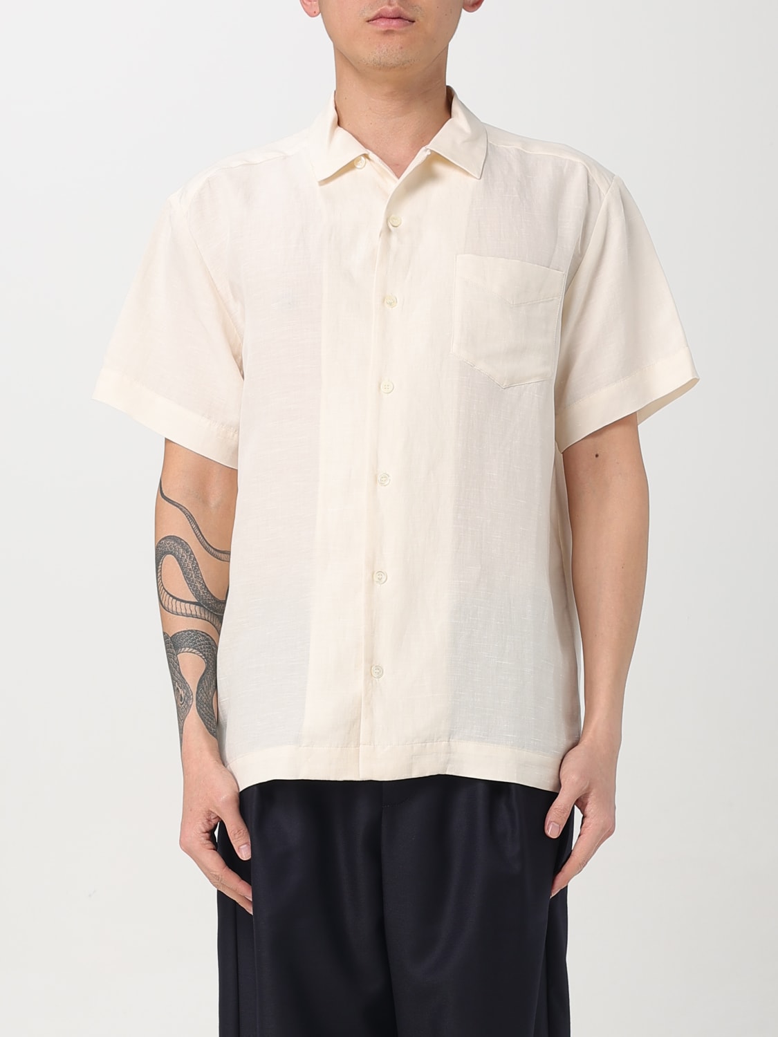 A.P.C. SHIRT: Shirt men A.P.C., Ecru - Img 1