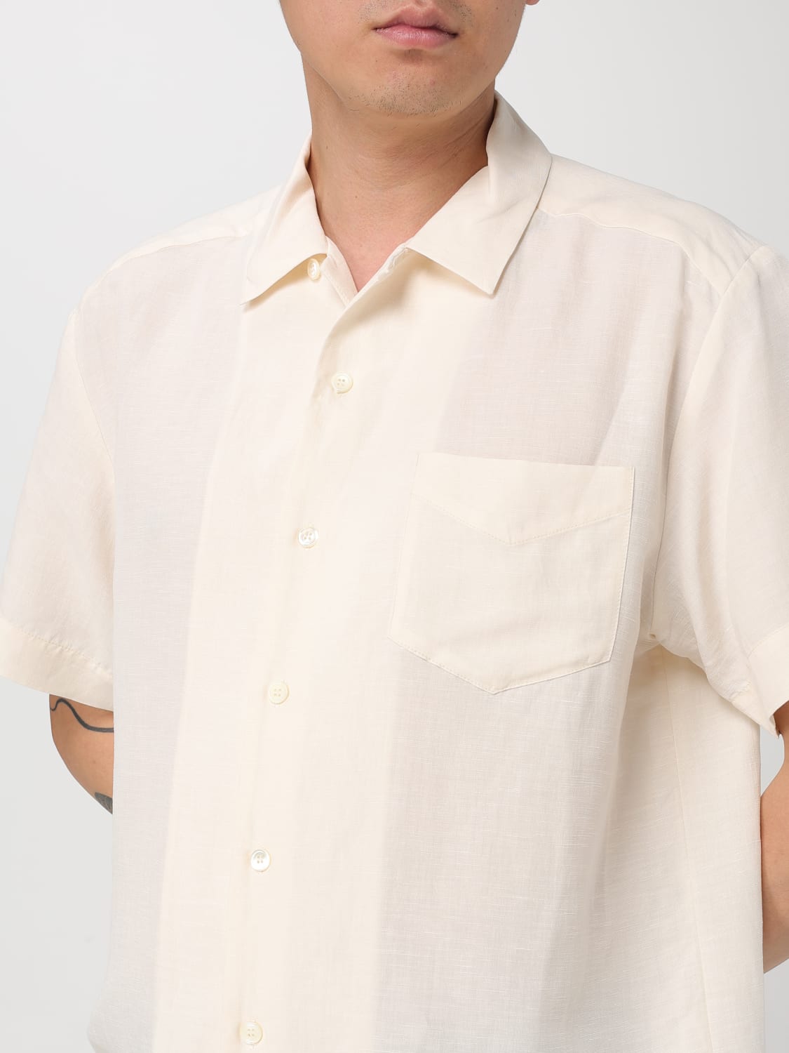 A.P.C. SHIRT: Shirt men A.P.C., Ecru - Img 3