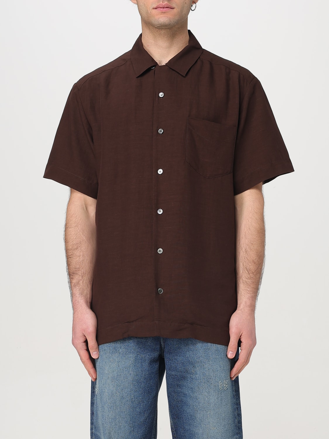 A.P.C.: Shirt men - Brown | A.P.C. shirt VIALVH12608 online