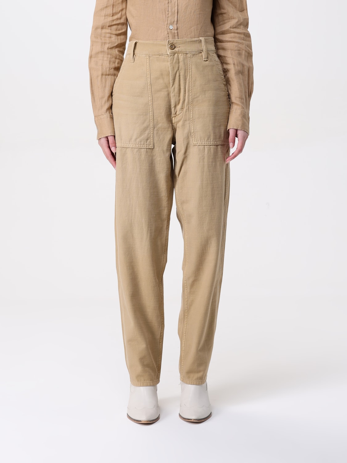 パンツ POLO RALPH LAUREN Woman Pants Olive 211942105 005 POLO RALPH LAUREN: Pants woman - Beige | Polo Ralph Lauren