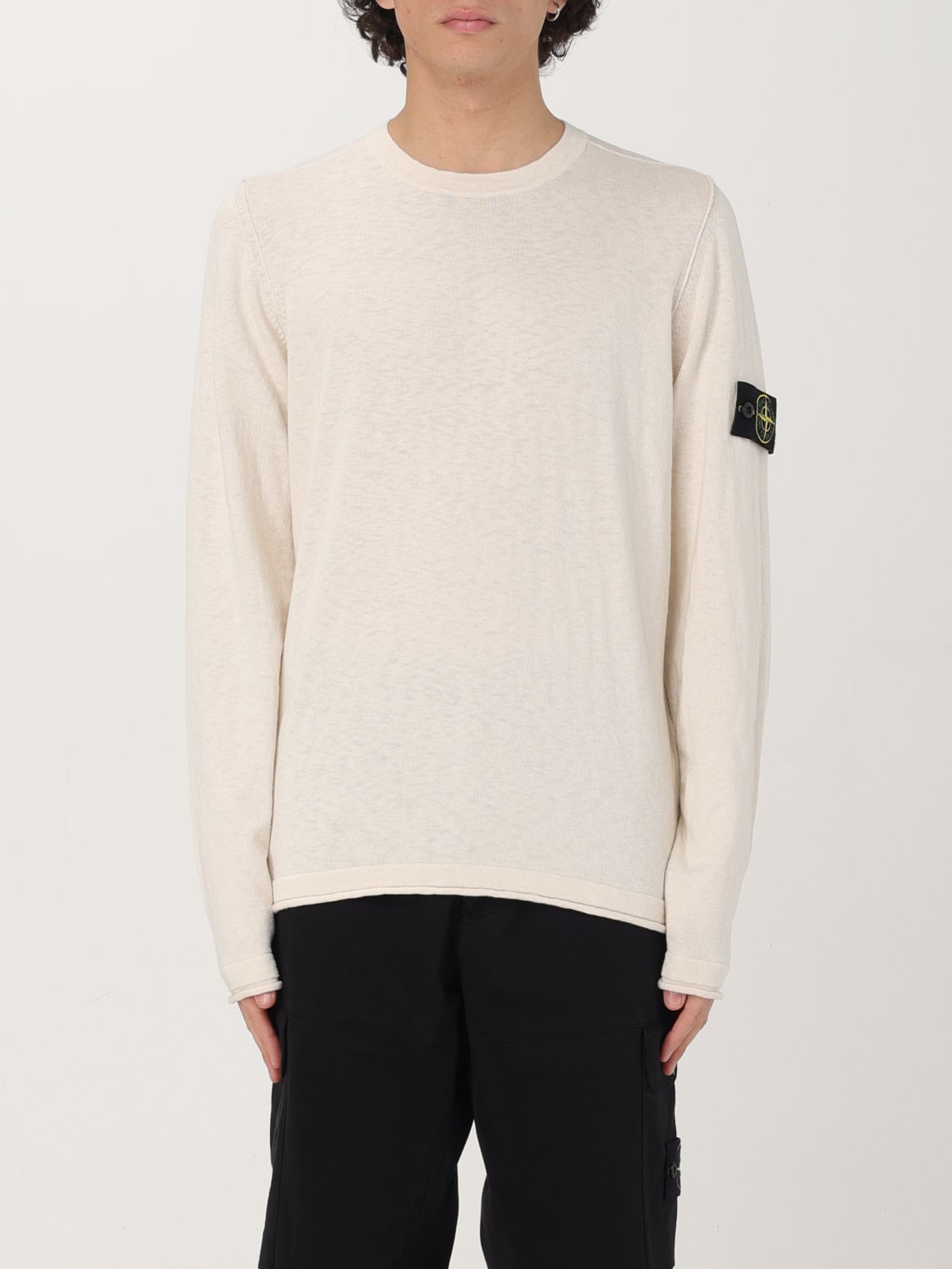 STONE ISLAND SWEATER: Sweater men Stone Island, White - Img 1