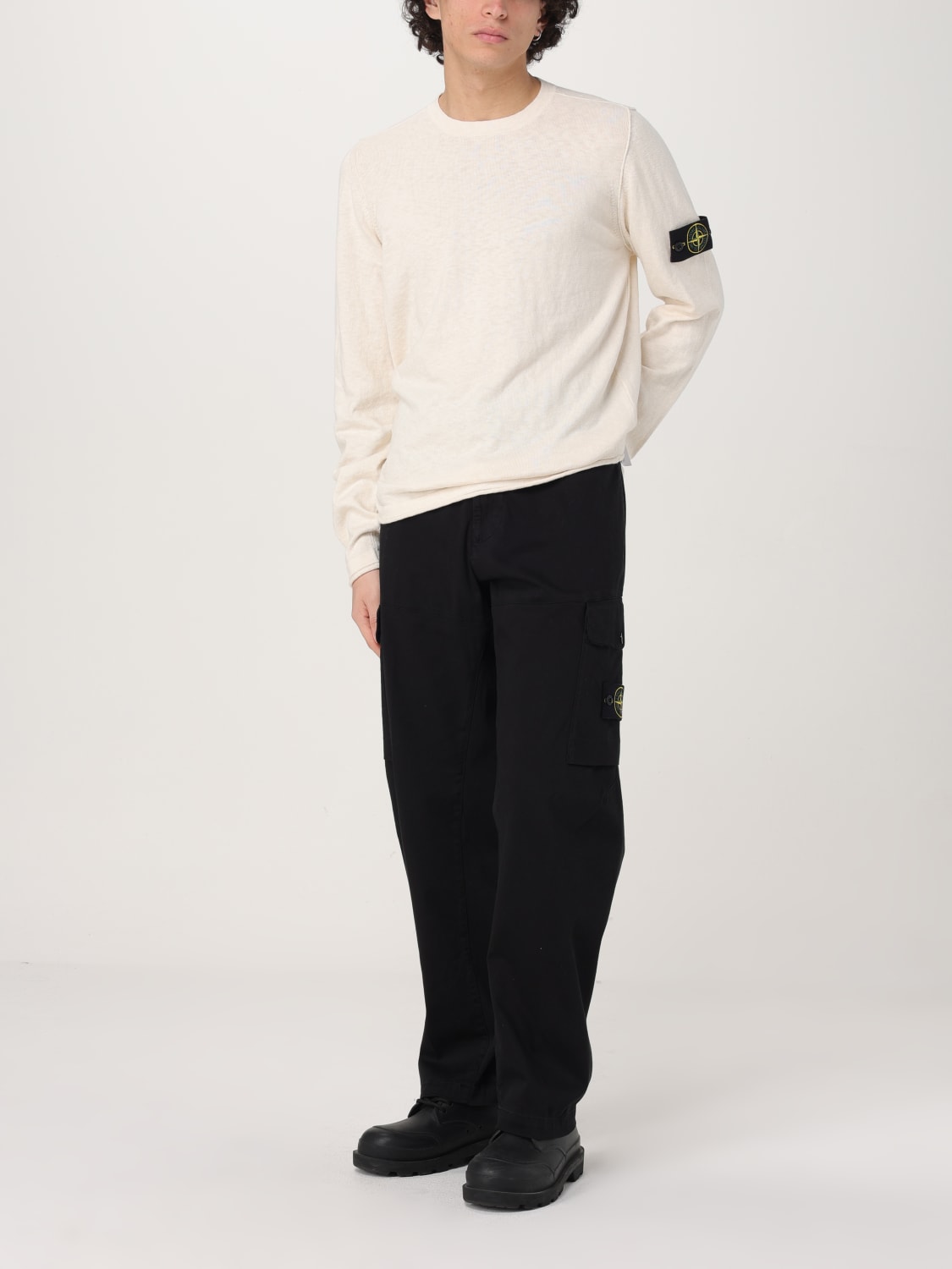 STONE ISLAND SWEATER: Sweater men Stone Island, White - Img 2