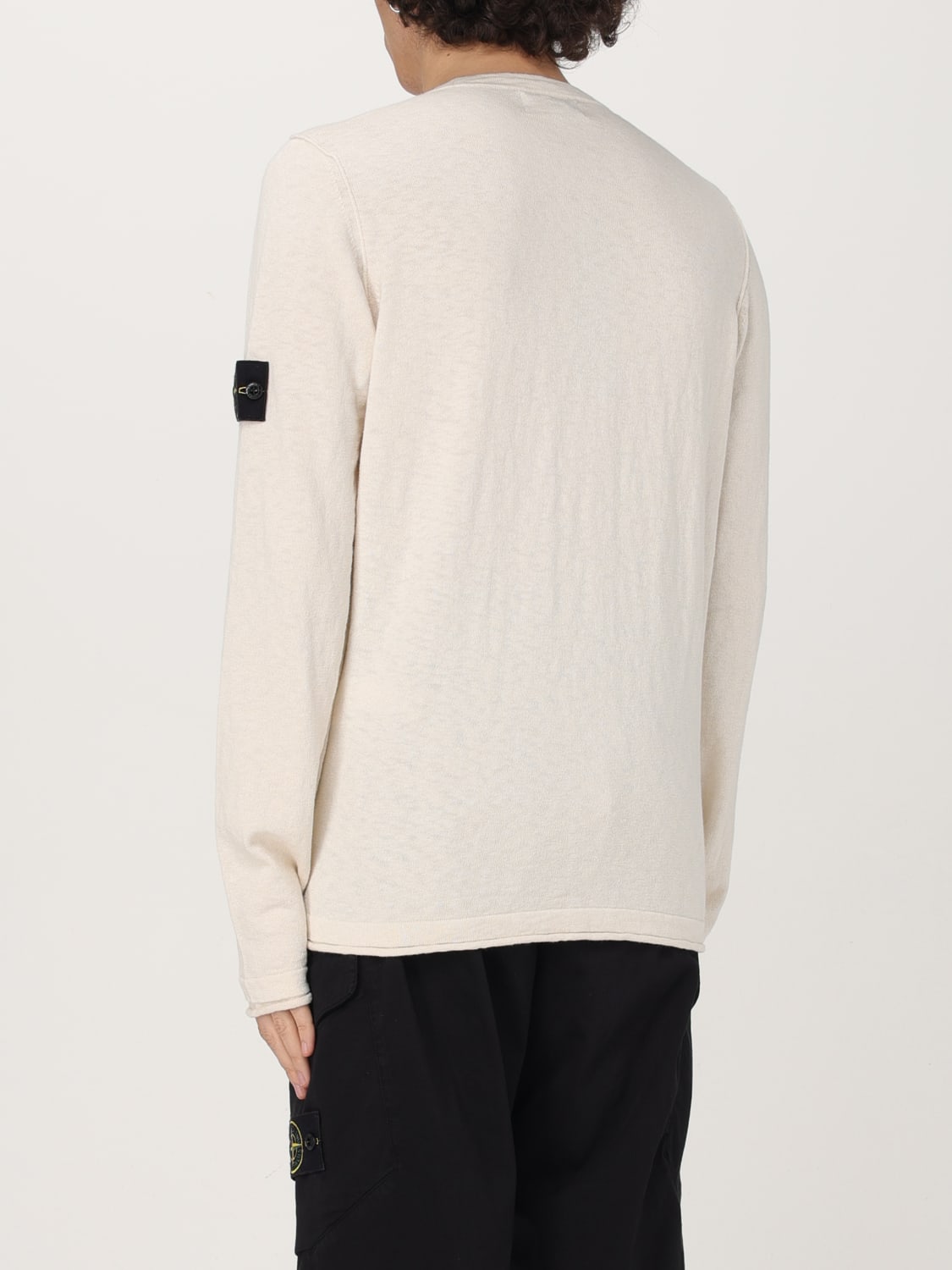 STONE ISLAND SWEATER: Sweater men Stone Island, White - Img 3