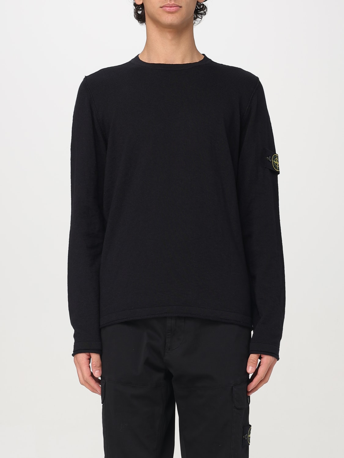 STONE ISLAND SWEATER: Sweater men Stone Island, Black - Img 1