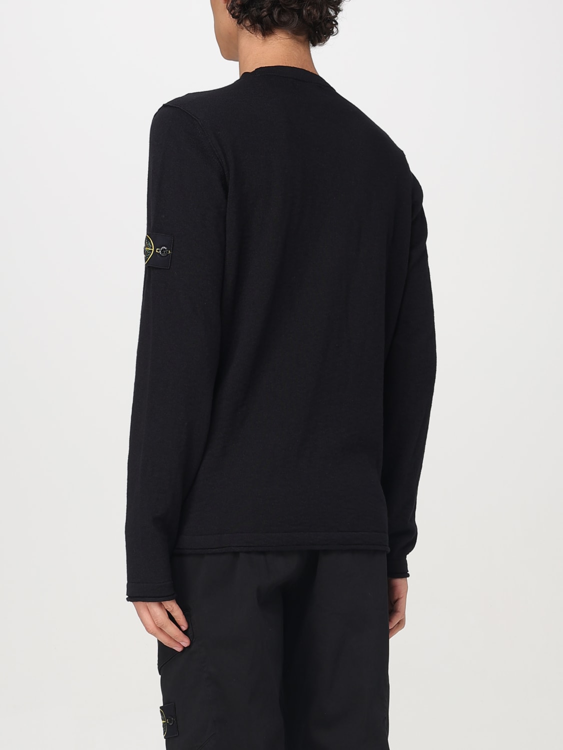 STONE ISLAND SWEATER: Sweater men Stone Island, Black - Img 3