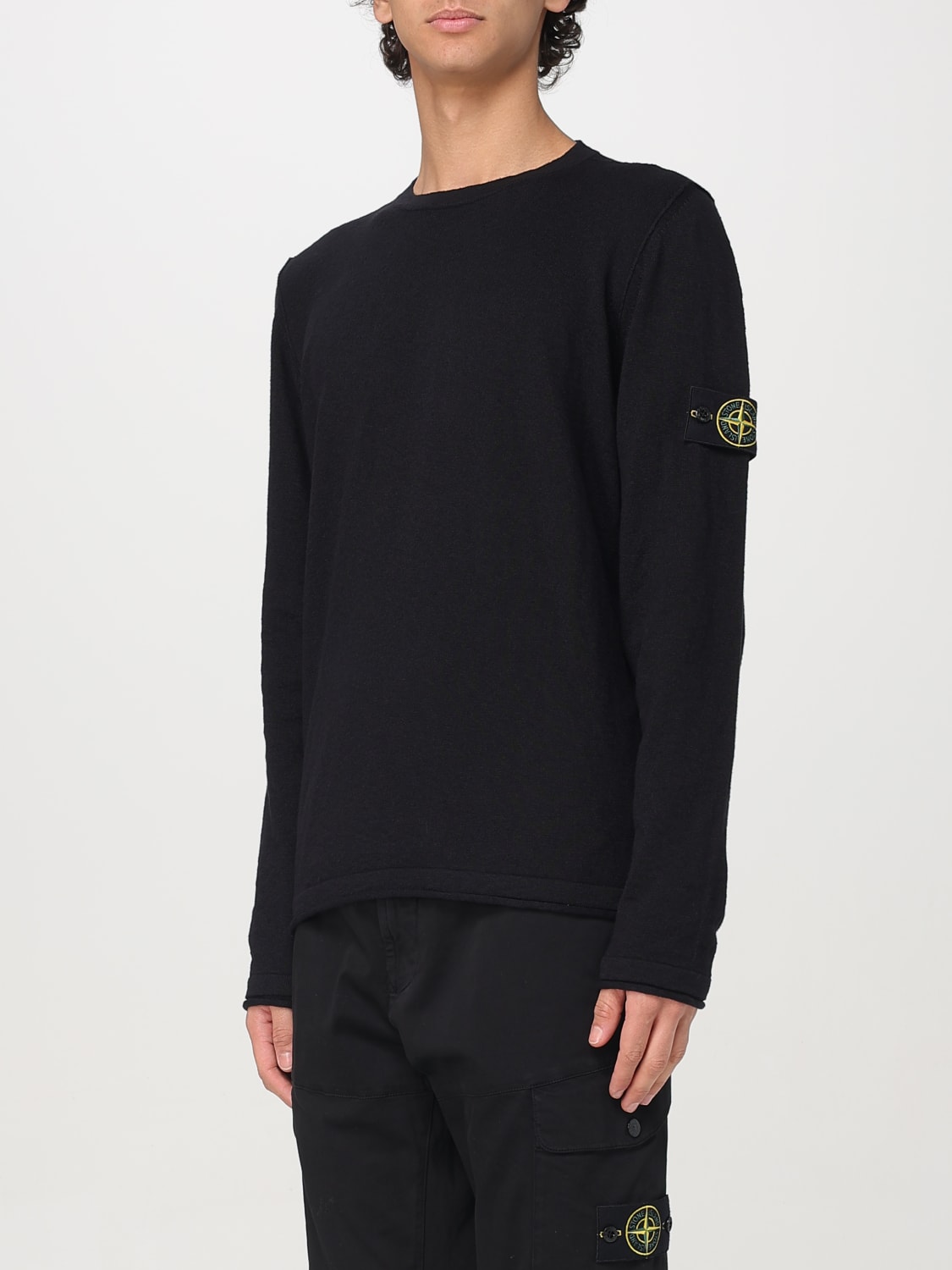 STONE ISLAND SWEATER: Sweater men Stone Island, Black - Img 4