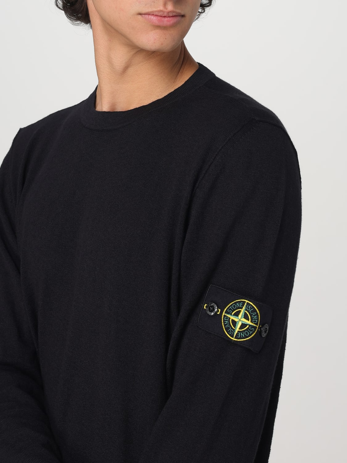 STONE ISLAND SWEATER: Sweater men Stone Island, Black - Img 5
