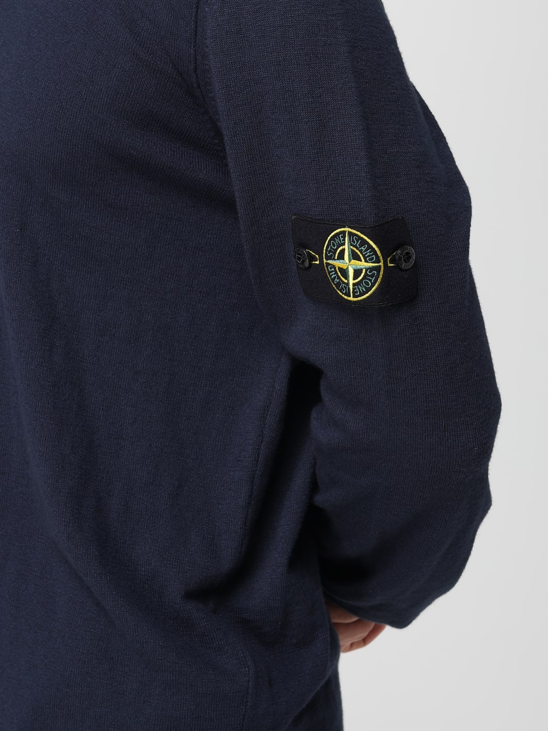 STONE ISLAND SWEATER: Sweater men Stone Island, Blue - Img 5