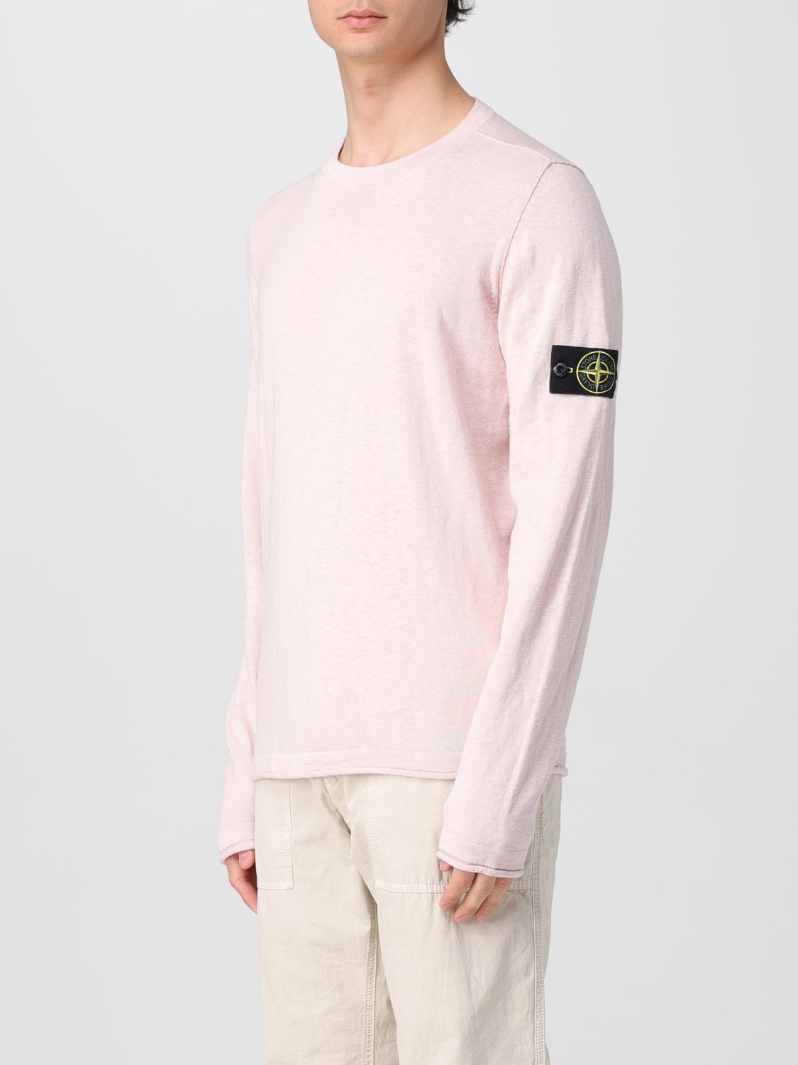 STONE ISLAND PULL: Pull homme Stone Island, Rose - Img 4