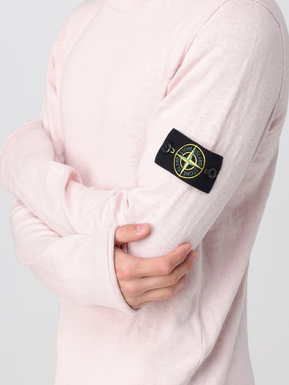 STONE ISLAND PULL: Pull homme Stone Island, Rose - Img 5