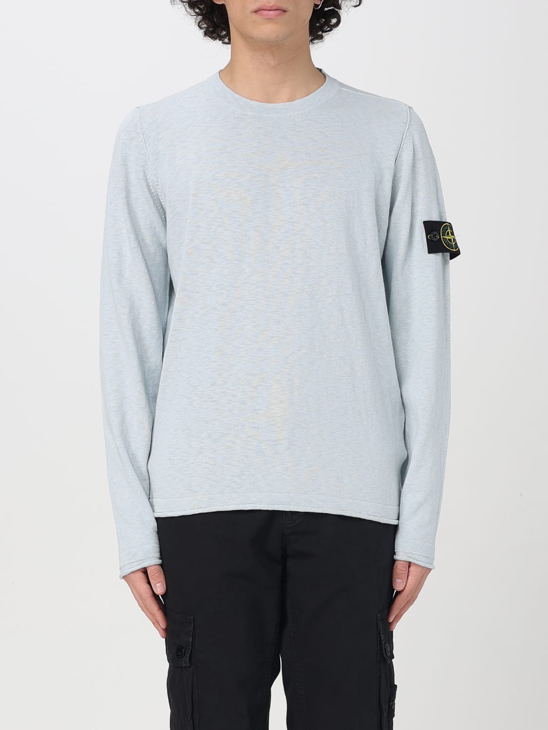 STONE ISLAND SWEATER: Sweater men Stone Island, Gnawed Blue - Img 1