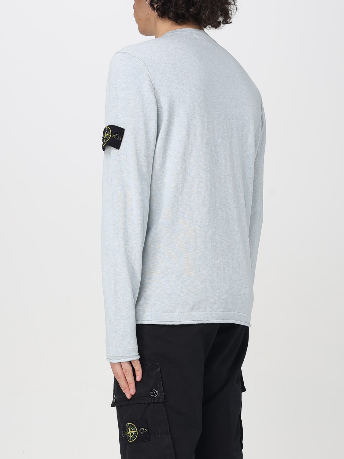 STONE ISLAND SWEATER: Sweater men Stone Island, Gnawed Blue - Img 3