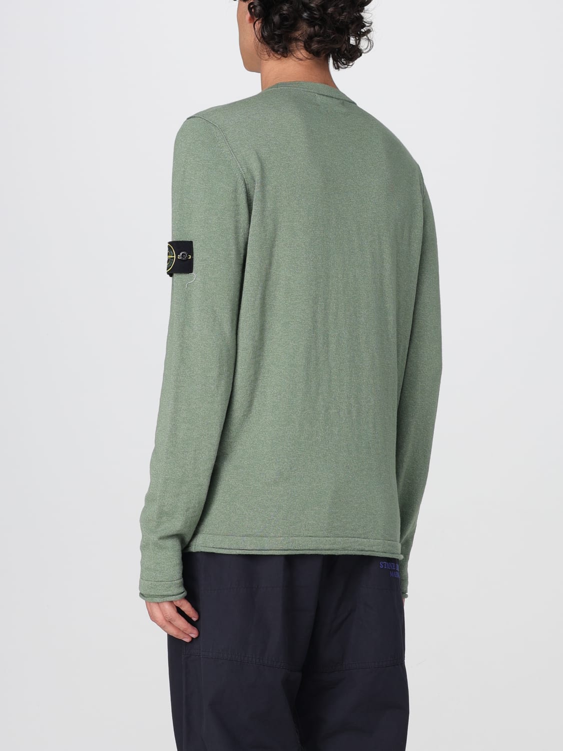 STONE ISLAND SWEATER: Sweater men Stone Island, Green - Img 3