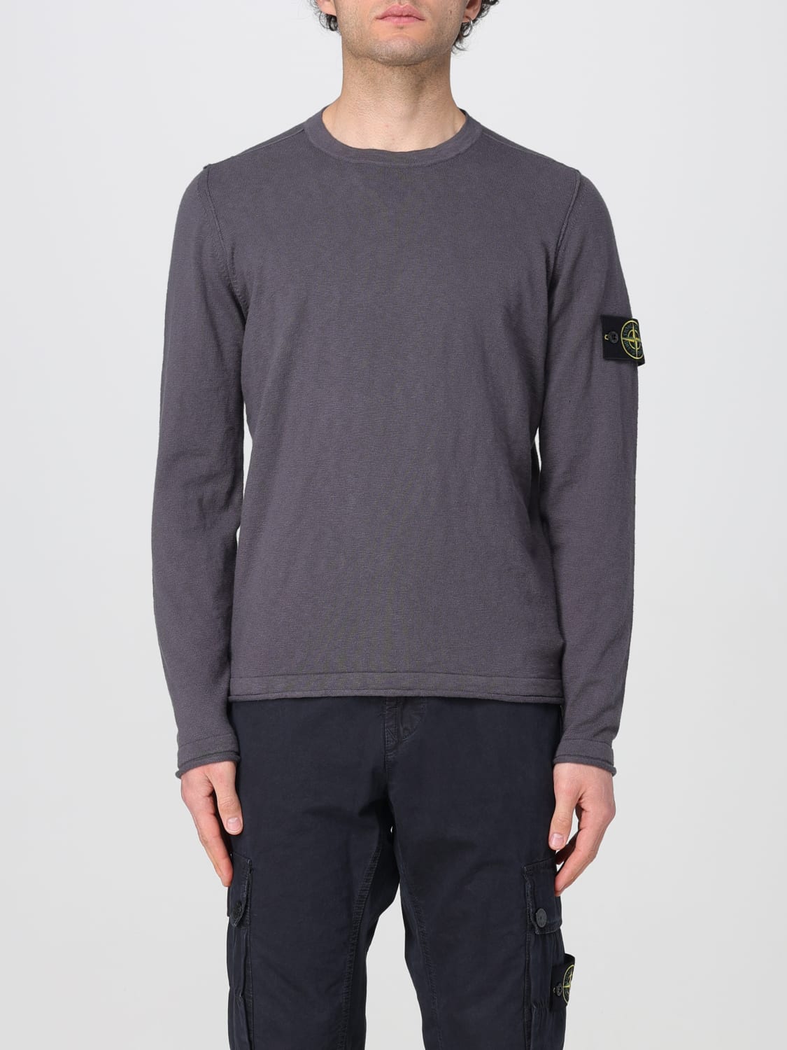 STONE ISLAND SWEATER: Sweater men Stone Island, Grey - Img 1