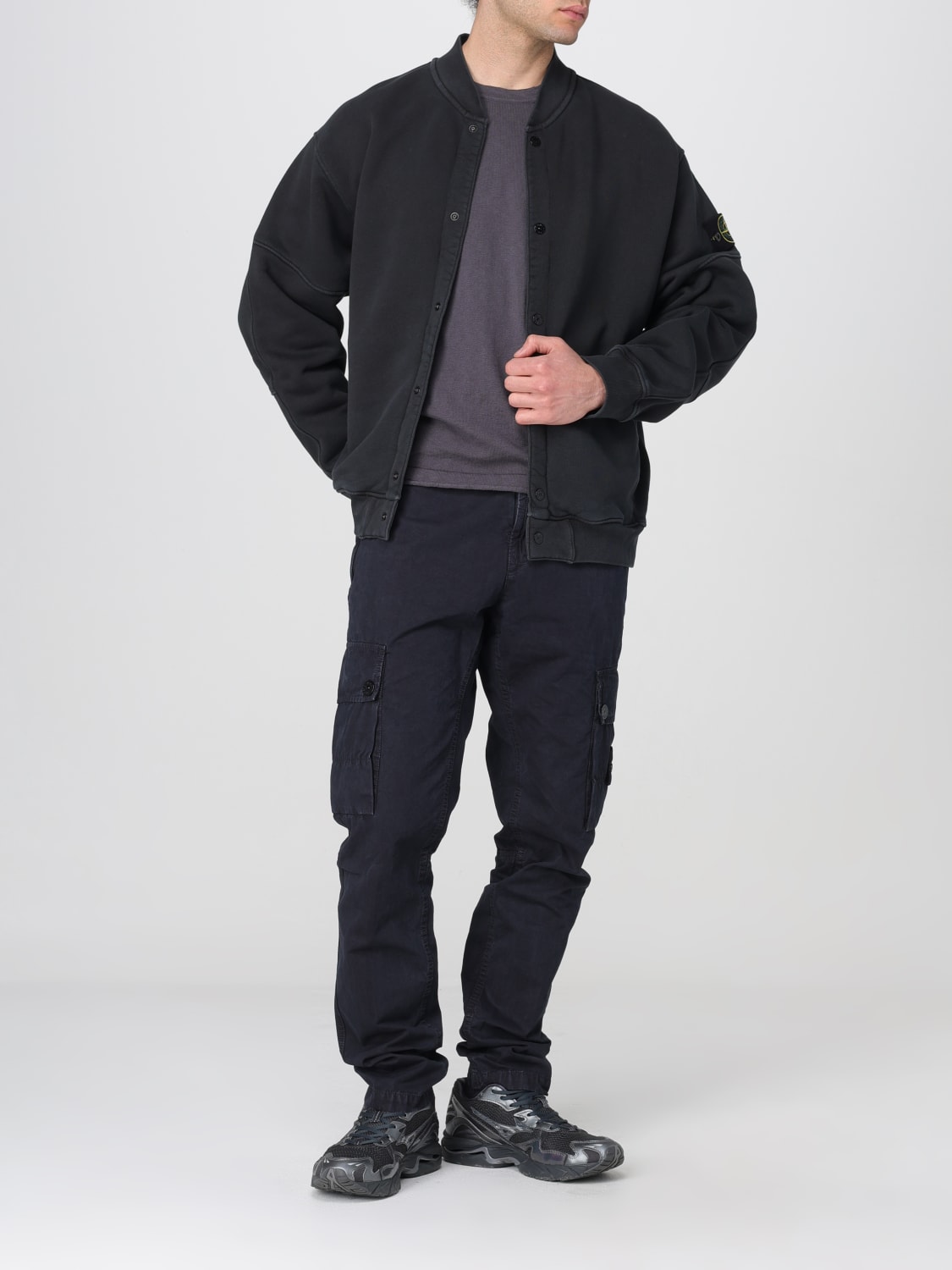 STONE ISLAND SWEATER: Sweater men Stone Island, Grey - Img 2