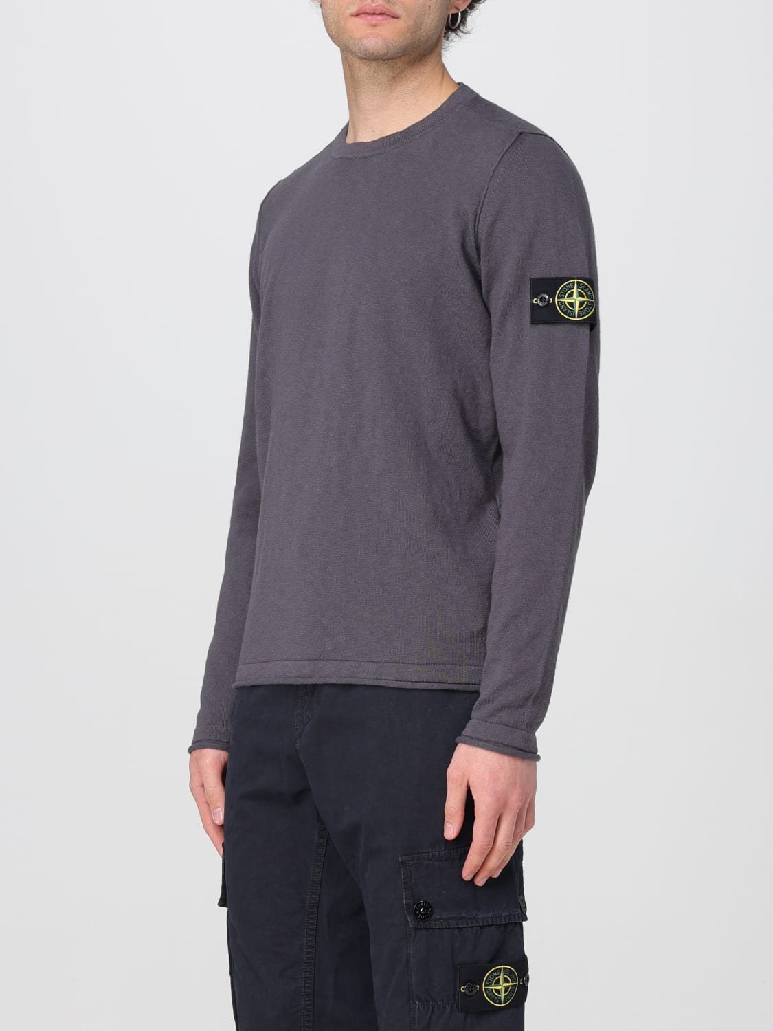 STONE ISLAND SWEATER: Sweater men Stone Island, Grey - Img 4