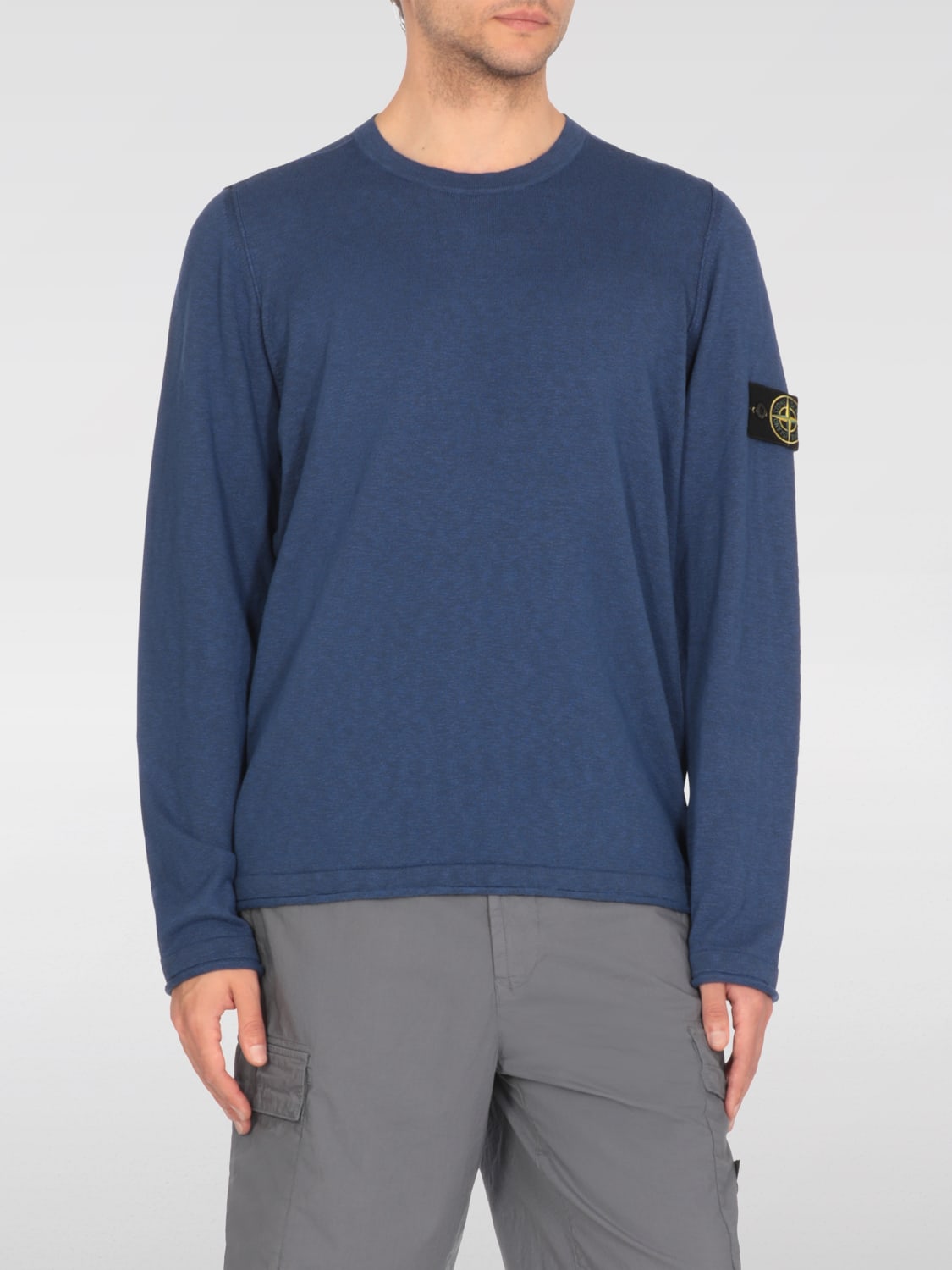 STONE ISLAND SWEATER: Sweater men Stone Island, Blue 1 - Img 1
