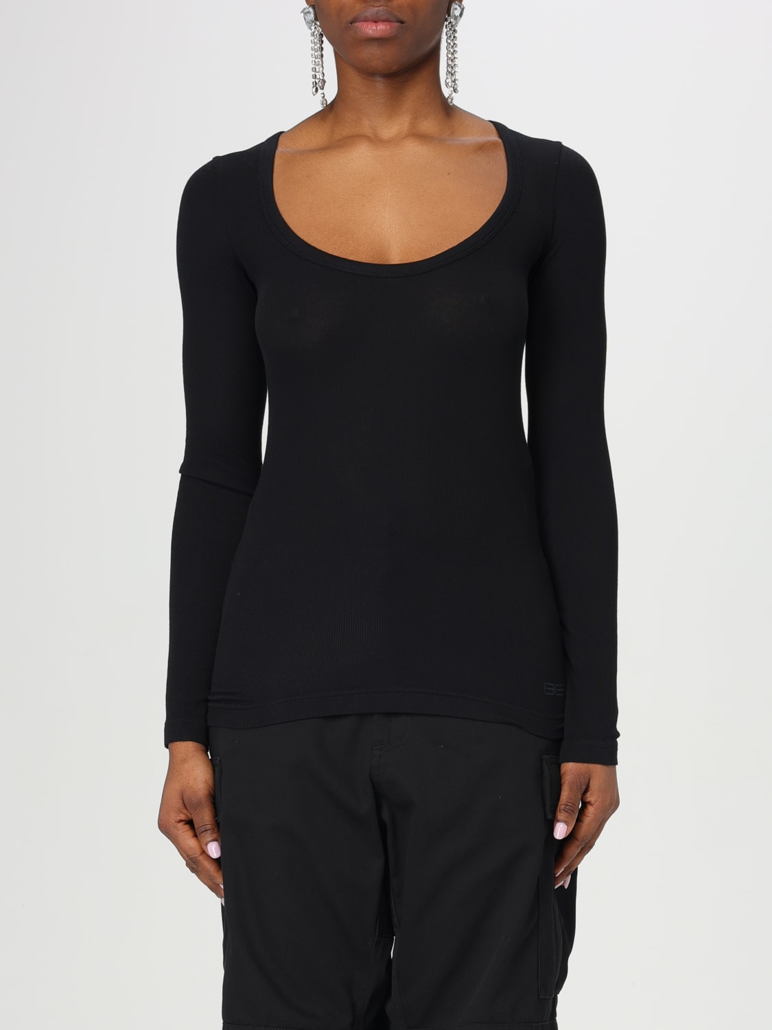Tシャツ・カットソー BALENCIAGA Woman T-Shirt Black 811915TRVR1 1000 BALENCIAGA: Top woman - Black | Balenciaga t-shirt
