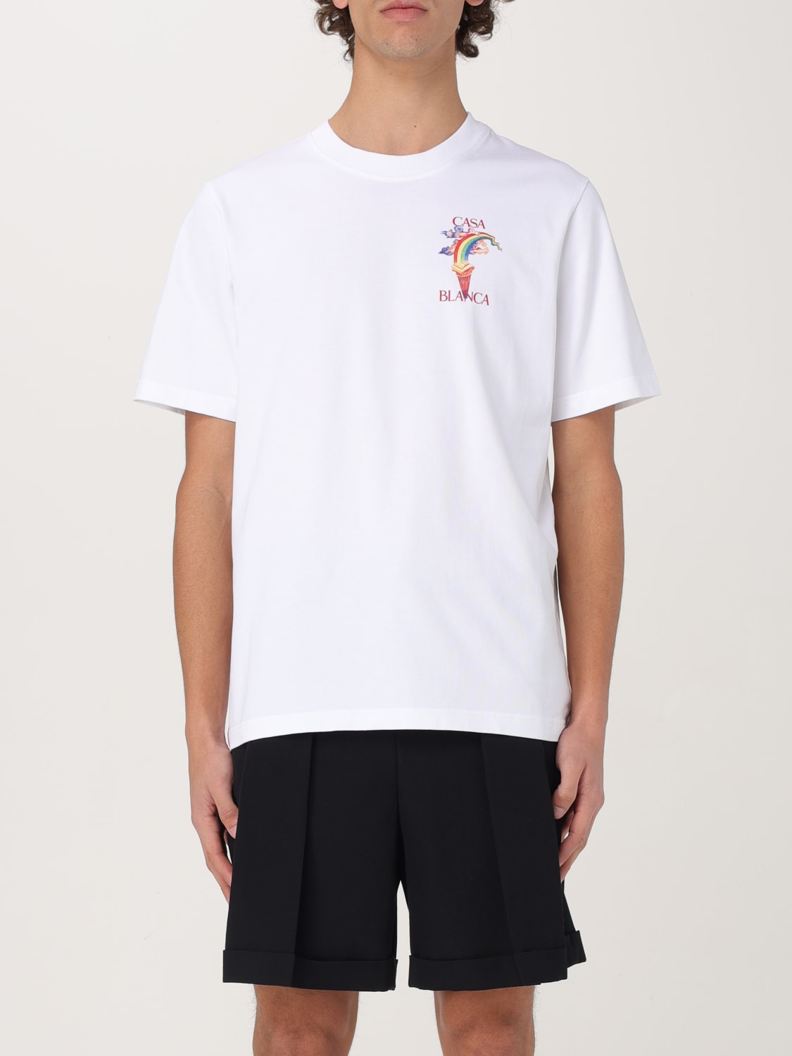 Tシャツ・カットソー CASABLANCA Men T-shirt White 2 MPS25JTS001 03 CASABLANCA: T-shirt men - White 2 | Casablanca t-shirt