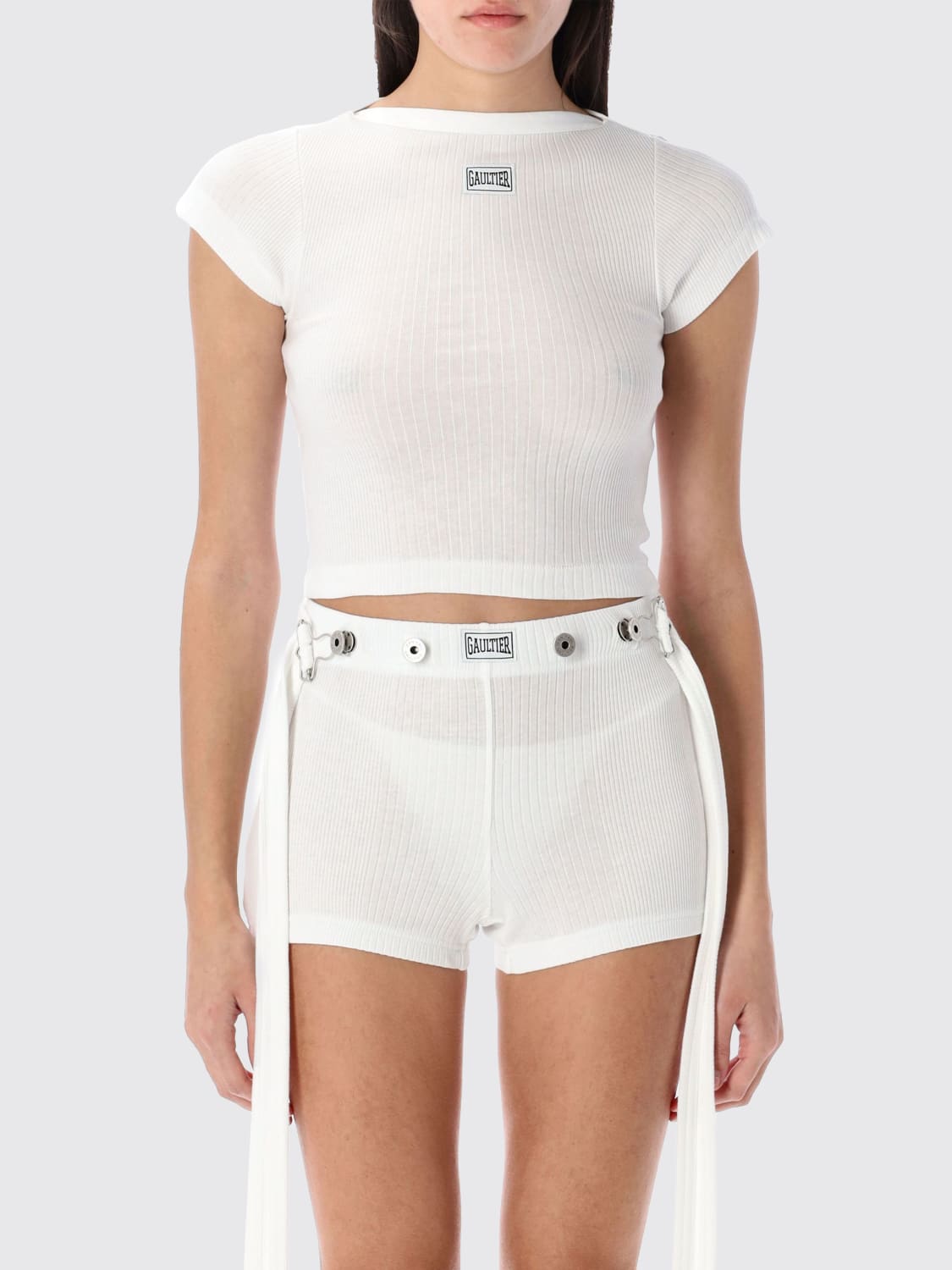 JEAN PAUL GAULTIER: Top woman - White | Jean Paul Gaultier top