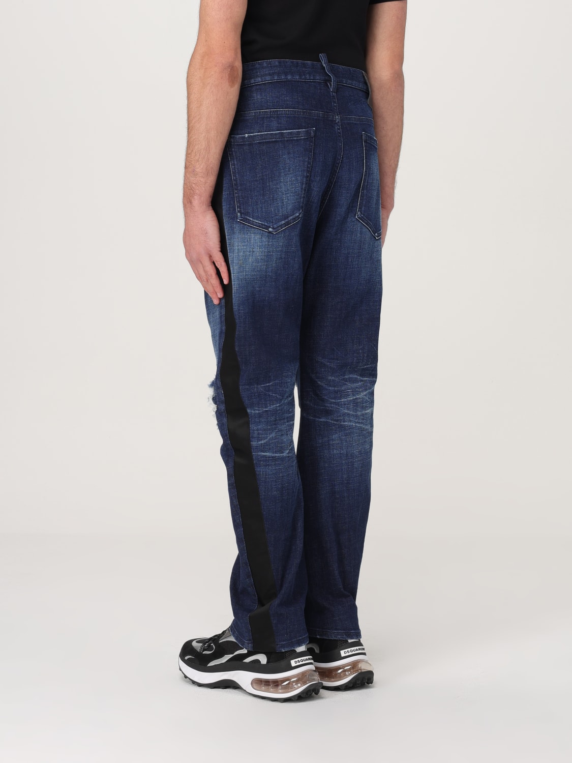 DSQUARED2 JEANS: Jeans Dsquared2 in denim distressed , Blue - Img 2