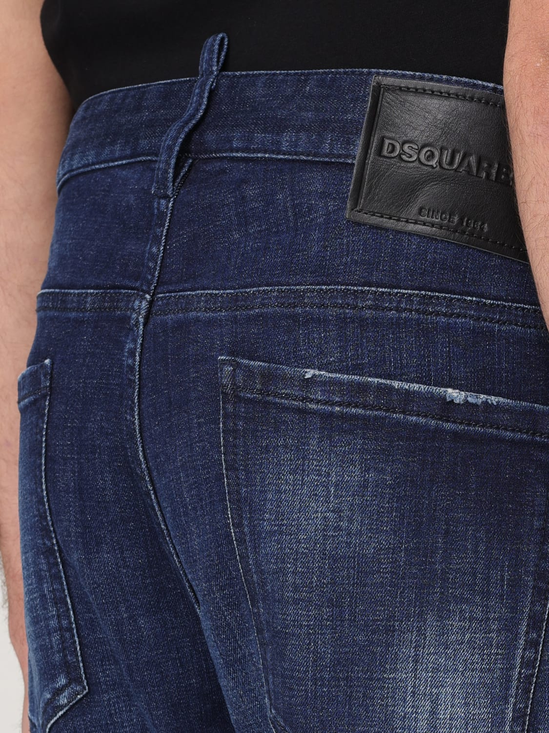 DSQUARED2 JEANS: Jeans Dsquared2 in denim distressed , Blue - Img 3