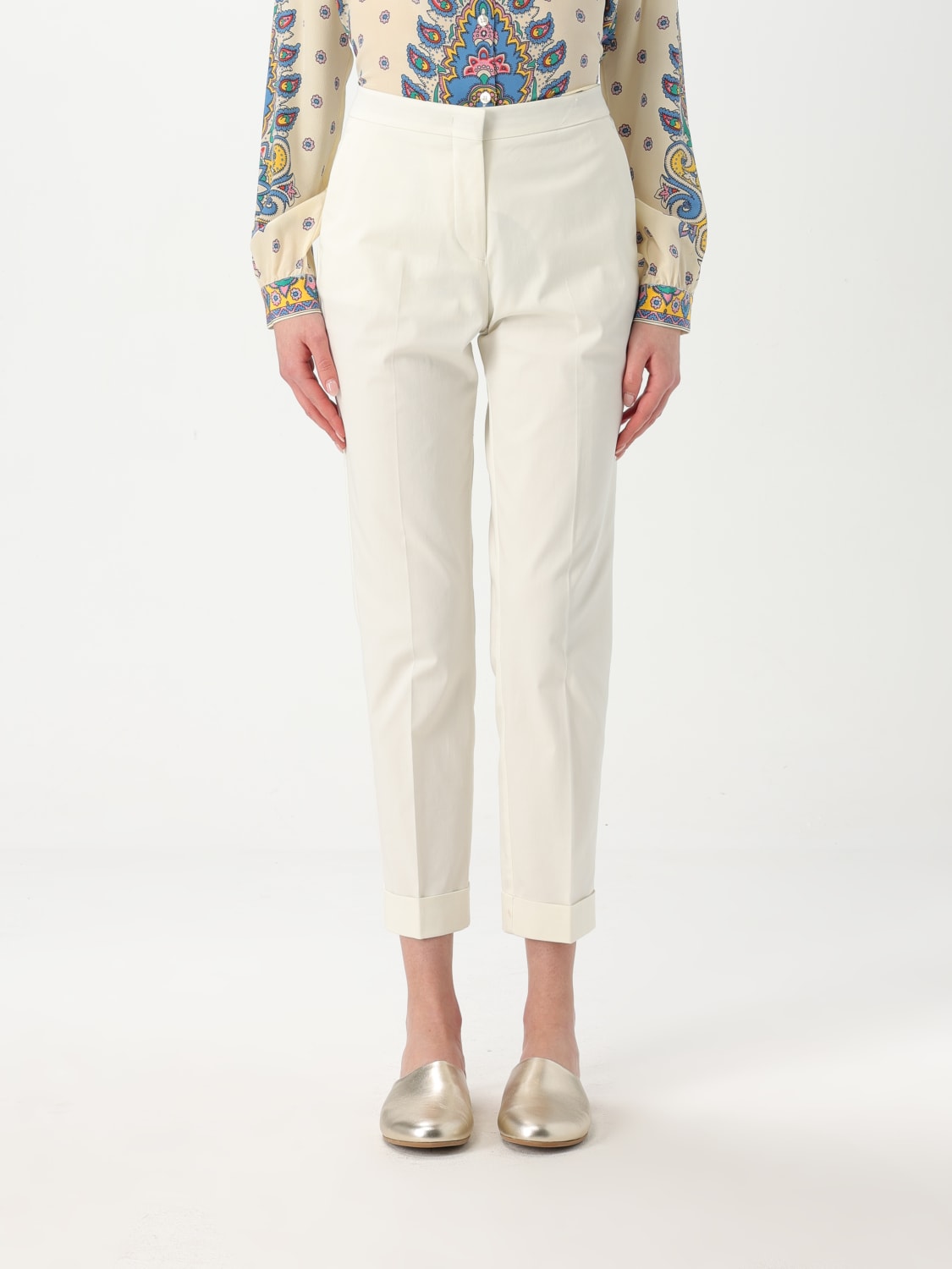 パンツ ETRO Woman Pants White WREA003999TUEG0 W3796 ETRO: Pants woman - White | Etro pants WREA000299TUEG0