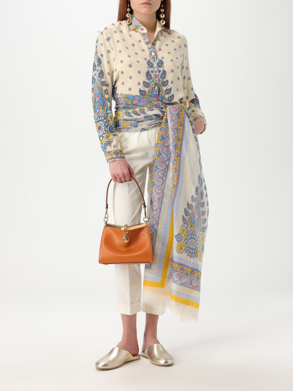 パンツ ETRO Woman Pants White WREA000299TUEG0 W0800 ETRO: Pants woman - White | Etro pants WREA000299TUEG0