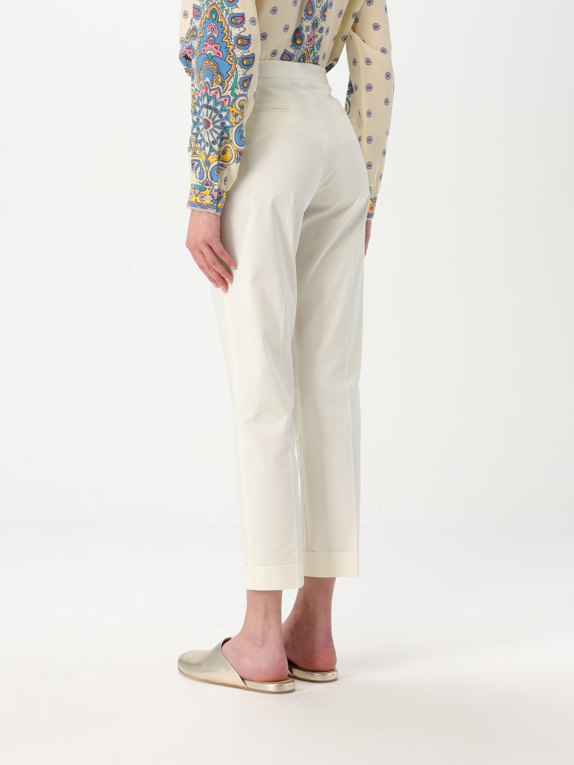 ETRO: Pants woman - White | Etro pants WREA000299TUEG0