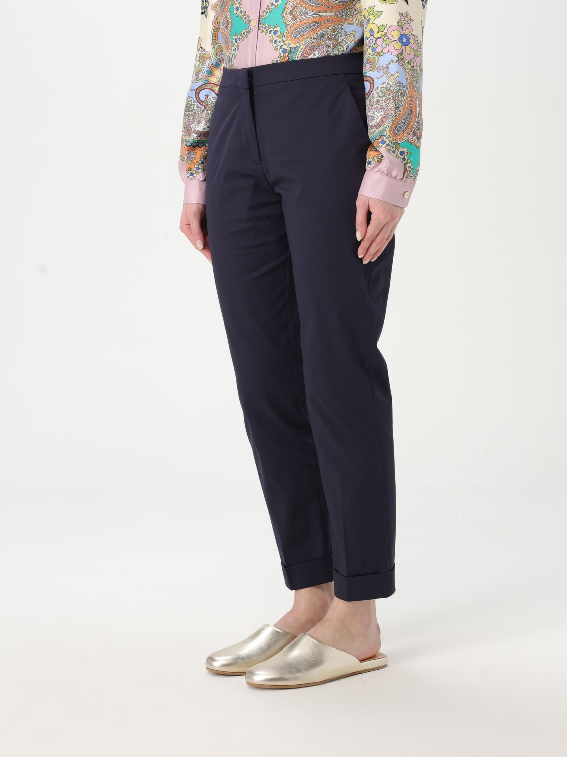 パンツ ETRO Woman Pants Blue WREA000299TUEG0 B3895 ETRO: Pants woman - Blue | Etro pants WREA000299TUEG0 online
