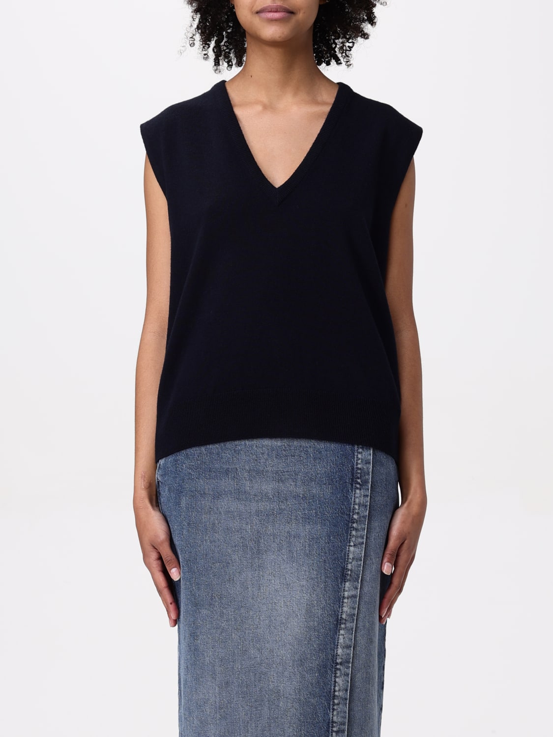MAISON MARGIELA WAISTCOAT: Maison Margiela virgin wool vest, Black - Img 1