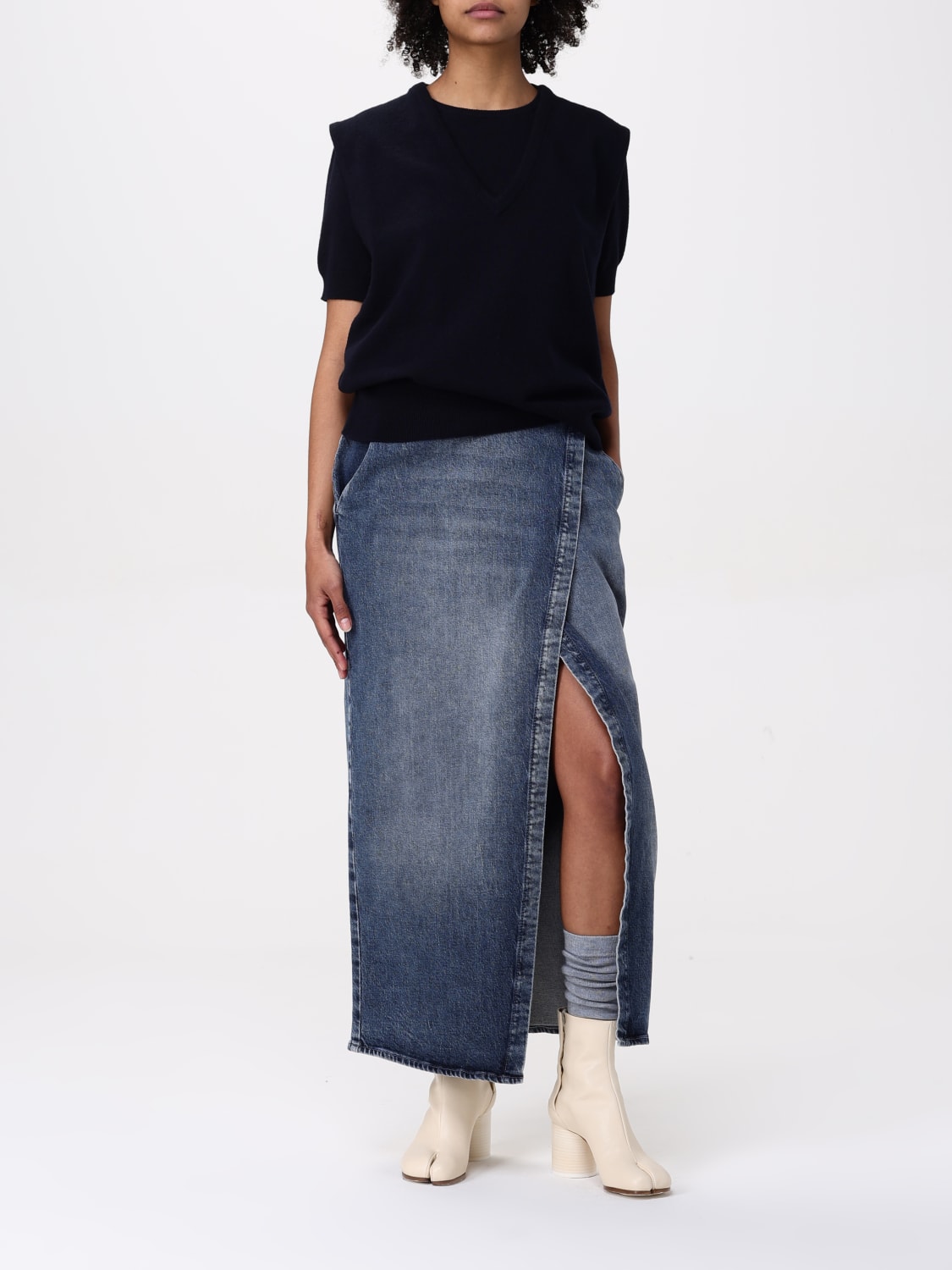 MAISON MARGIELA: virgin wool vest - Black | Maison Margiela